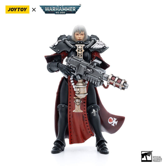 JoyToy Warhammer 40k 1/18 Adepta Sororitas Battle Sister Ludwenna figure with weapon, front view