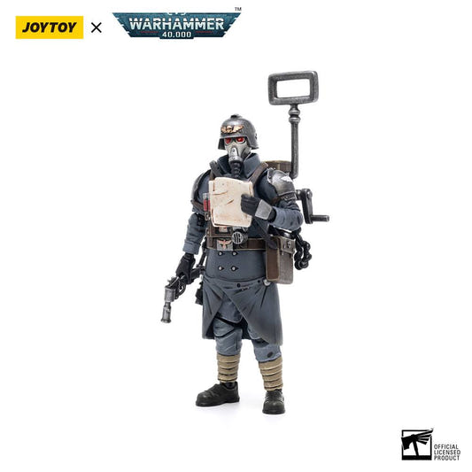 JoyToy Warhammer 40k Action Figure 1/18 Death Korps of Krieg Veteran Squad Guardsman Communications Specialist 10 cm