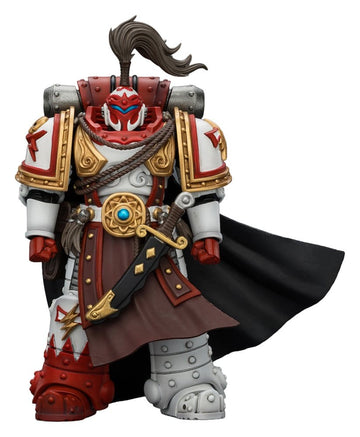 JoyToy Warhammer The Horus Heresy Action Figure White Scars Hibou Khan, Seeker of Atonement 12 cm