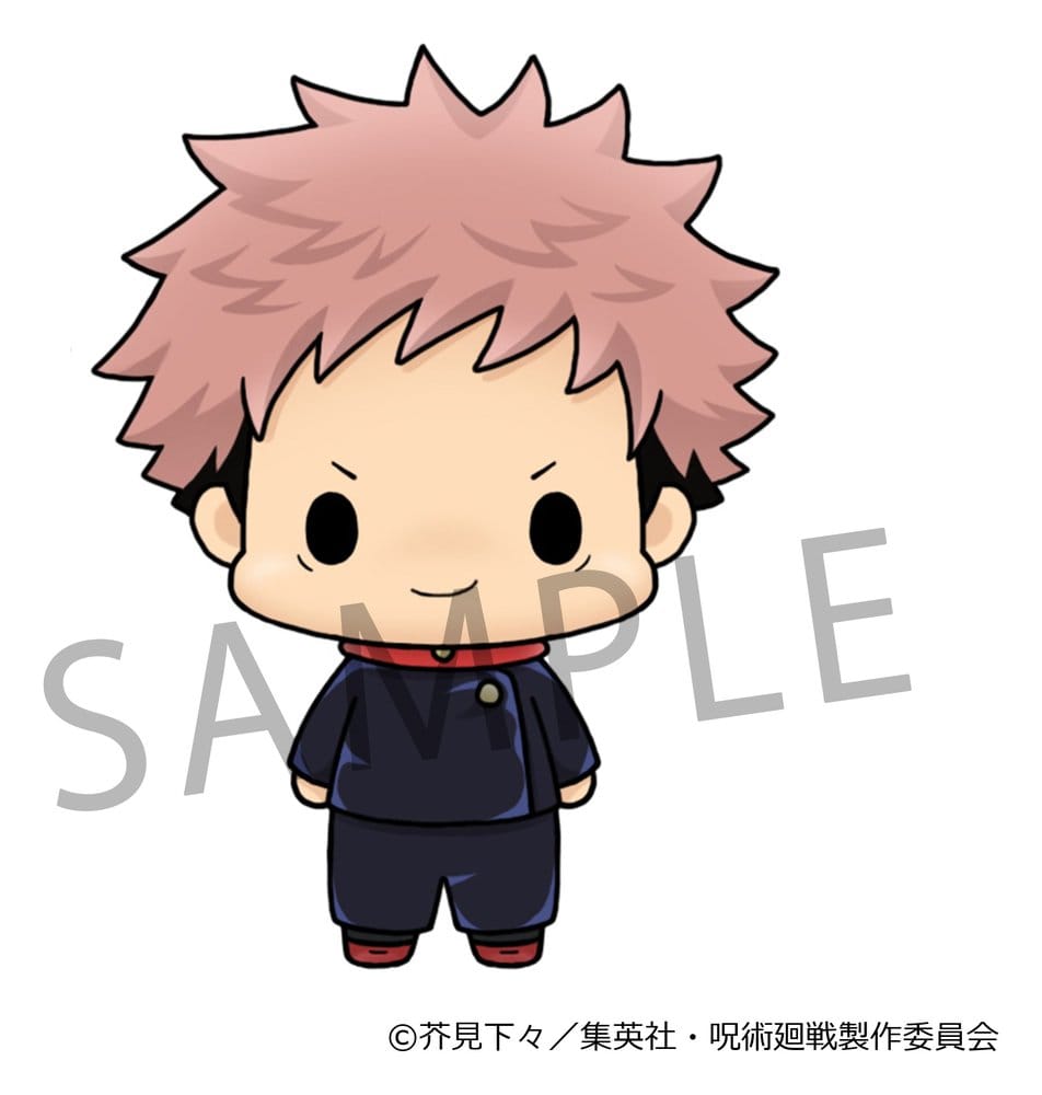 Yuji Itadori chibi sample artwork, Megahouse Jujutsu Kaisen Chokorin Collection