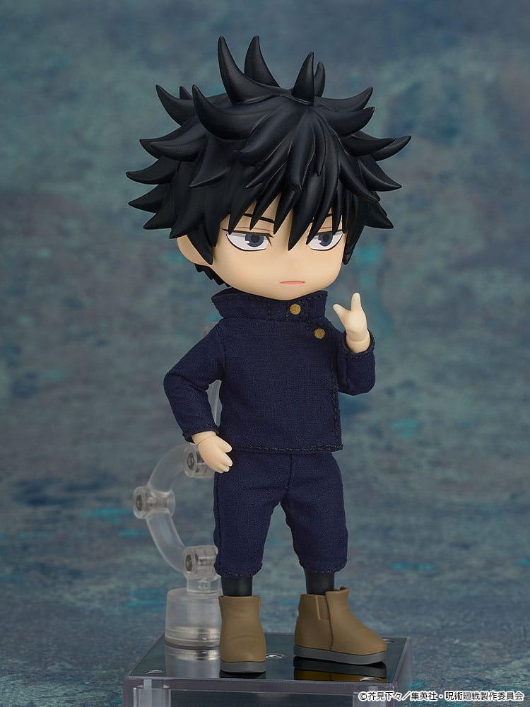 Megumi Fushiguro Nendoroid Doll making a hand sign, front view