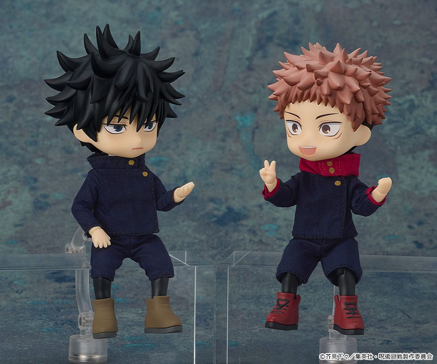 Megumi Fushiguro and Yuji Itadori Nendoroid Dolls posed together, Yuji sold separately