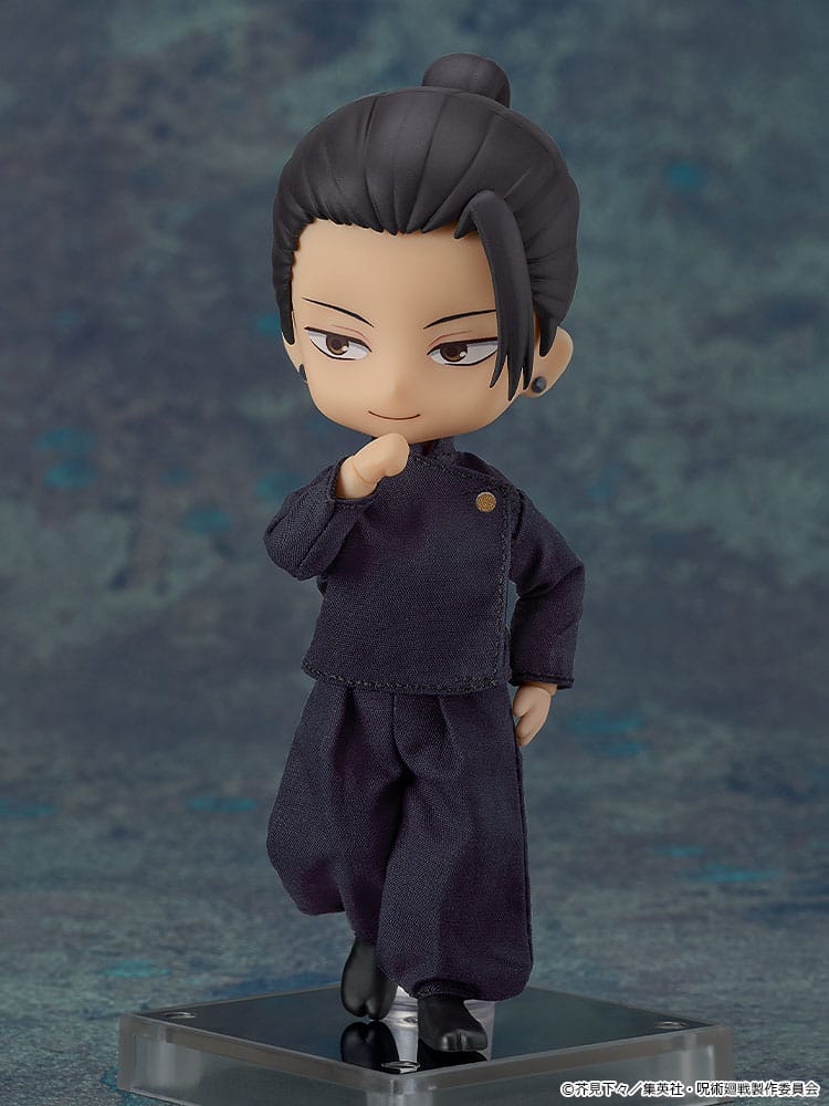 Suguru Geto Nendoroid Doll with hand raised to his chin, leg bent
