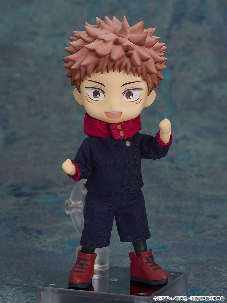 Yuji Itadori Nendoroid Doll with fists raised, front view