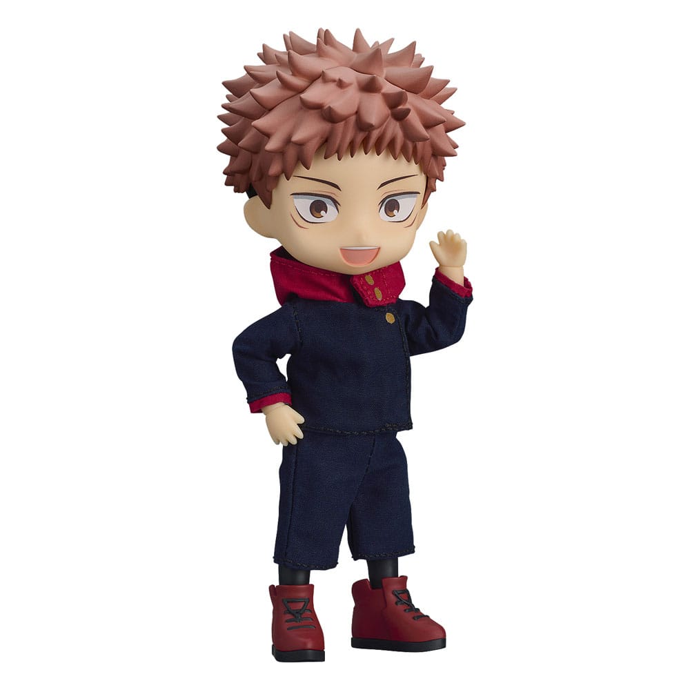 Good Smile Company Jujutsu Kaisen Nendoroid Doll Yuji Itadori in school uniform, on white