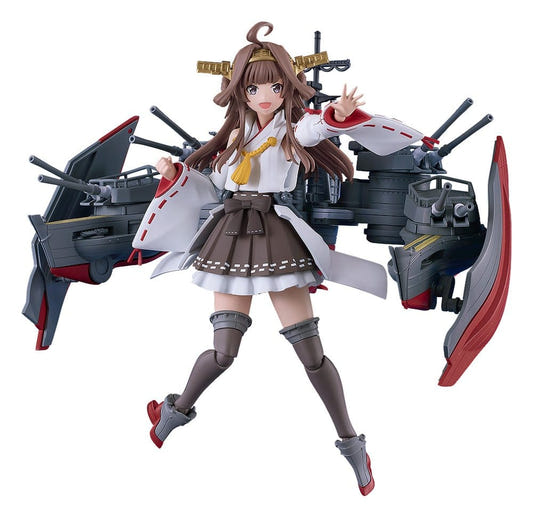 Good Smile Company Plamatea Kongo Kai-II C built kit with ship rigging and gun turrets spread wide