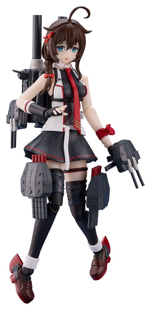 Shigure Kai San Plamatea plastic model kit from Kantai Collection, built with rigging and guns