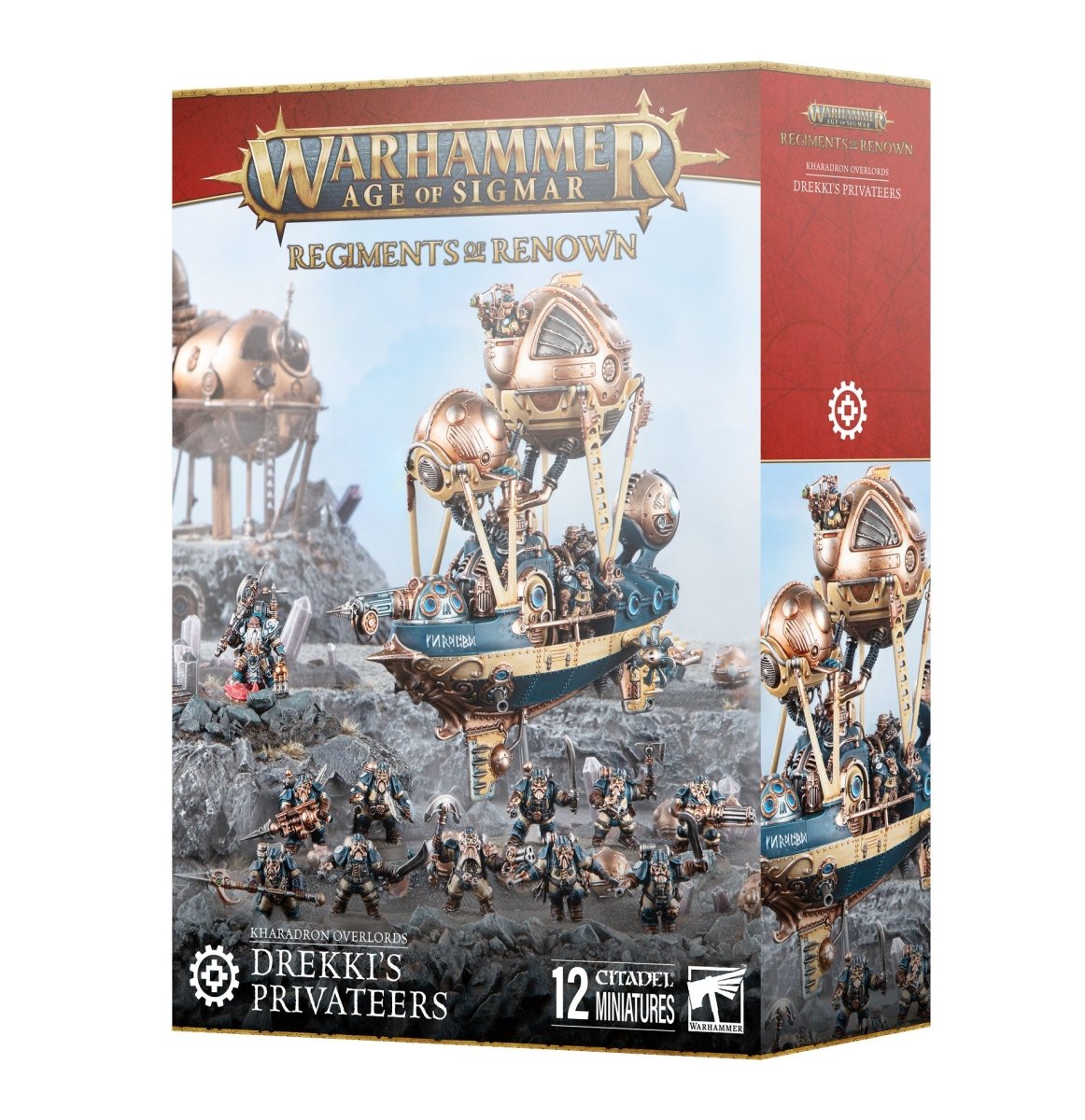 Age of Sigmar Regiments of Renown Drekki's Privateers box front, 12 miniatures