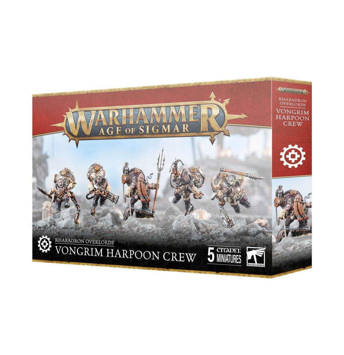 Warhammer Age of Sigmar Kharadron Overlords Vongrim Harpoon Crew box, 5 miniatures