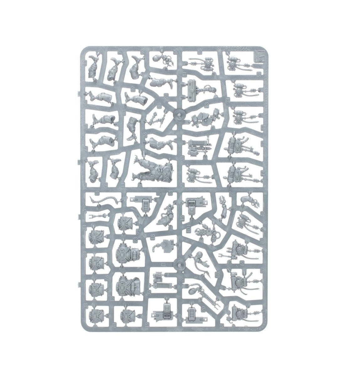 Kill Team Battleclade unpainted plastic sprue, frame 3 of 3