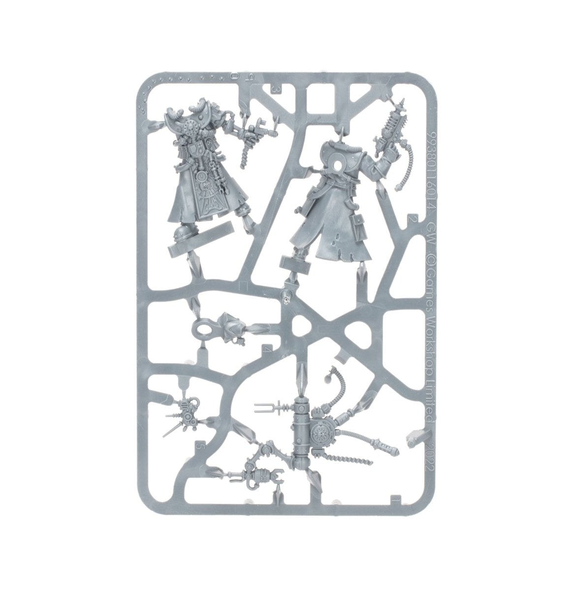 Kill Team Battleclade unpainted plastic sprue, frame 1 of 3