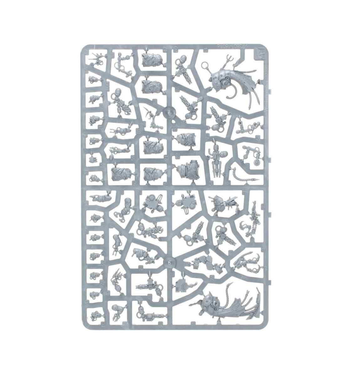 Kill Team Battleclade unpainted plastic sprue, frame 2 of 3