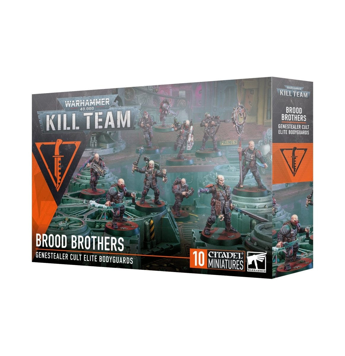 Games Workshop Kill Team Brood Brothers box front, Genestealer Cult elite bodyguards