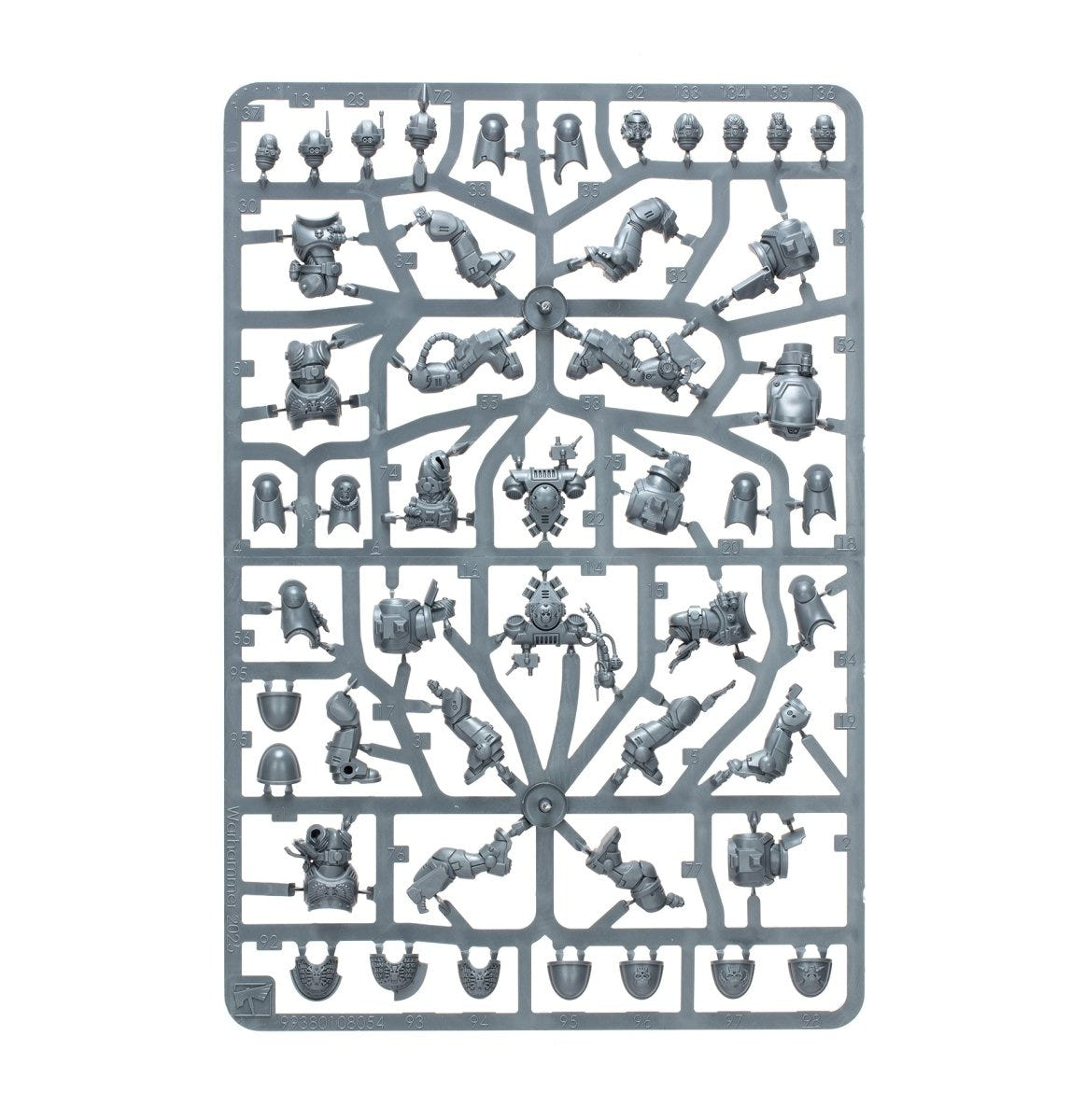 Games Workshop Kill Team: Deathwatch unpainted plastic sprue, frame 3 of 3