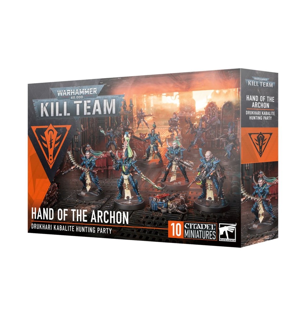 Games Workshop Kill Team: Hand of the Archon Drukhari Kabalite hunting party box, 10 miniatures