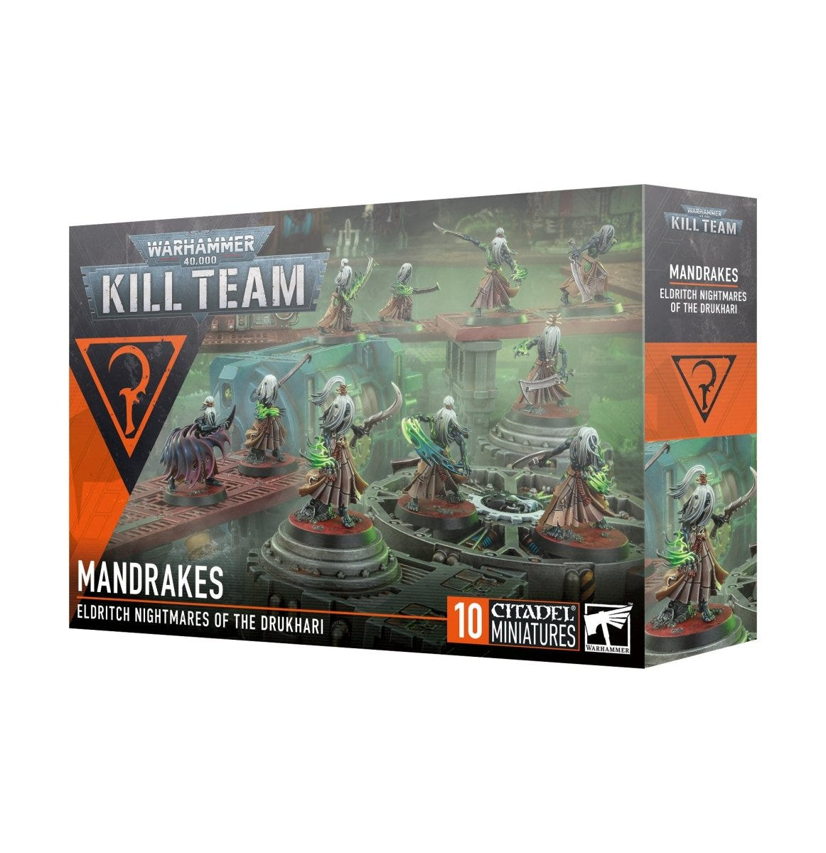 Kill Team Mandrakes box from Games Workshop, 10 Drukhari Citadel miniatures