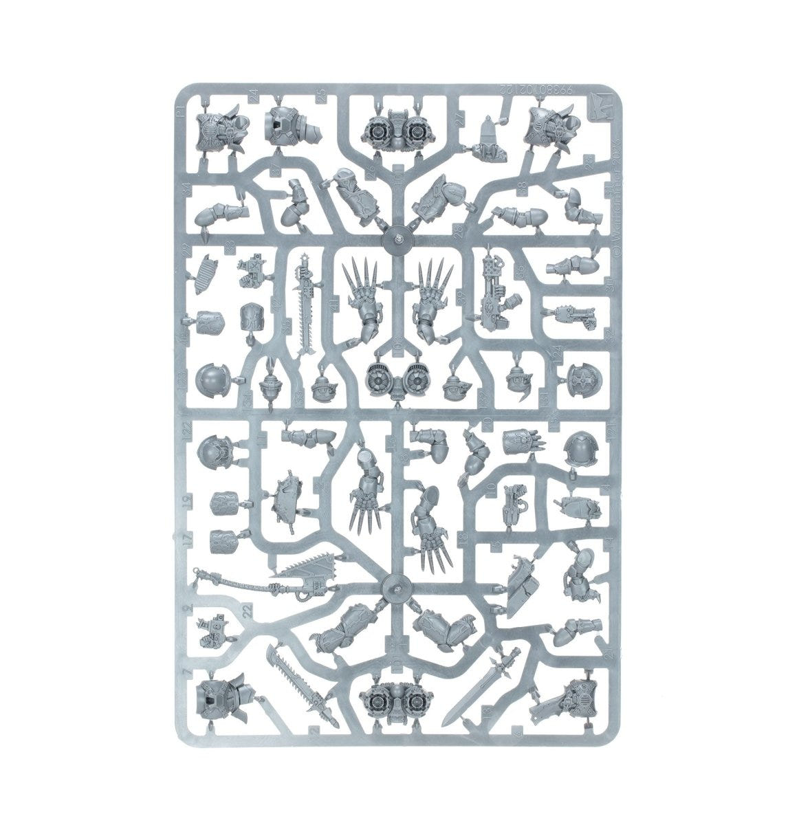 Kill Team: Murderwing unpainted plastic sprue, frame 2 of 4