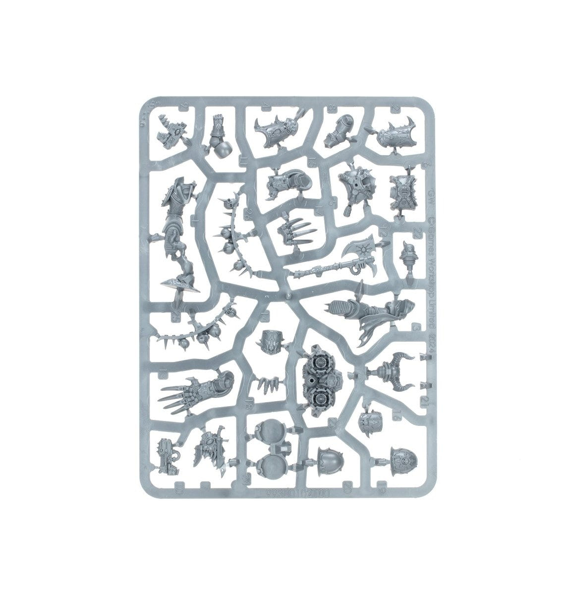 Kill Team: Murderwing unpainted plastic sprue, frame 4 of 4