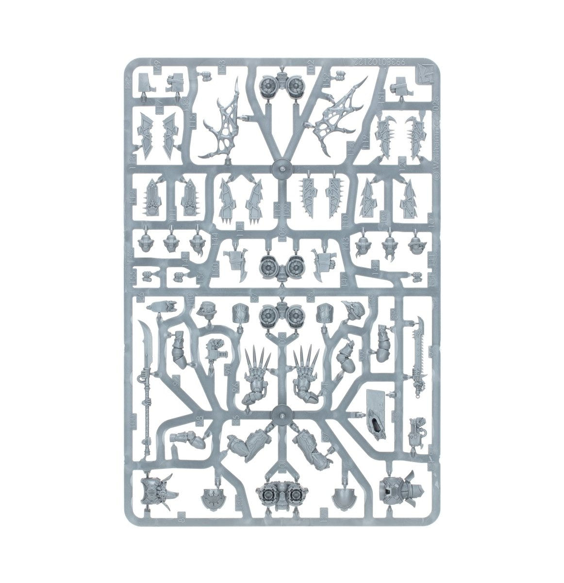 Kill Team: Murderwing unpainted plastic sprue, frame 1 of 4