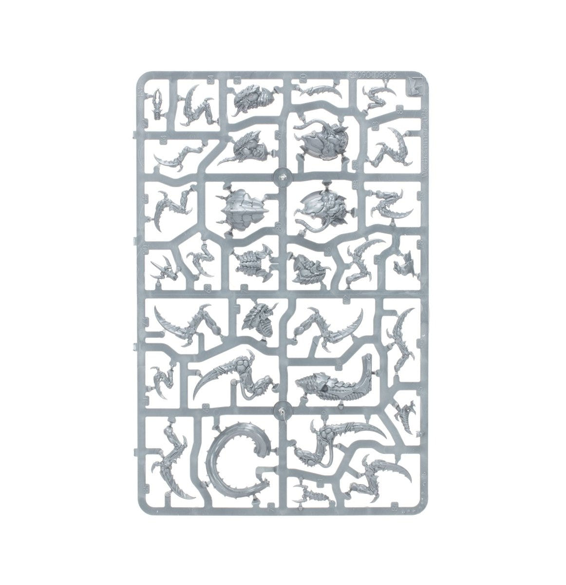 Kill Team Raveners unpainted plastic sprue, frame 1 of 3