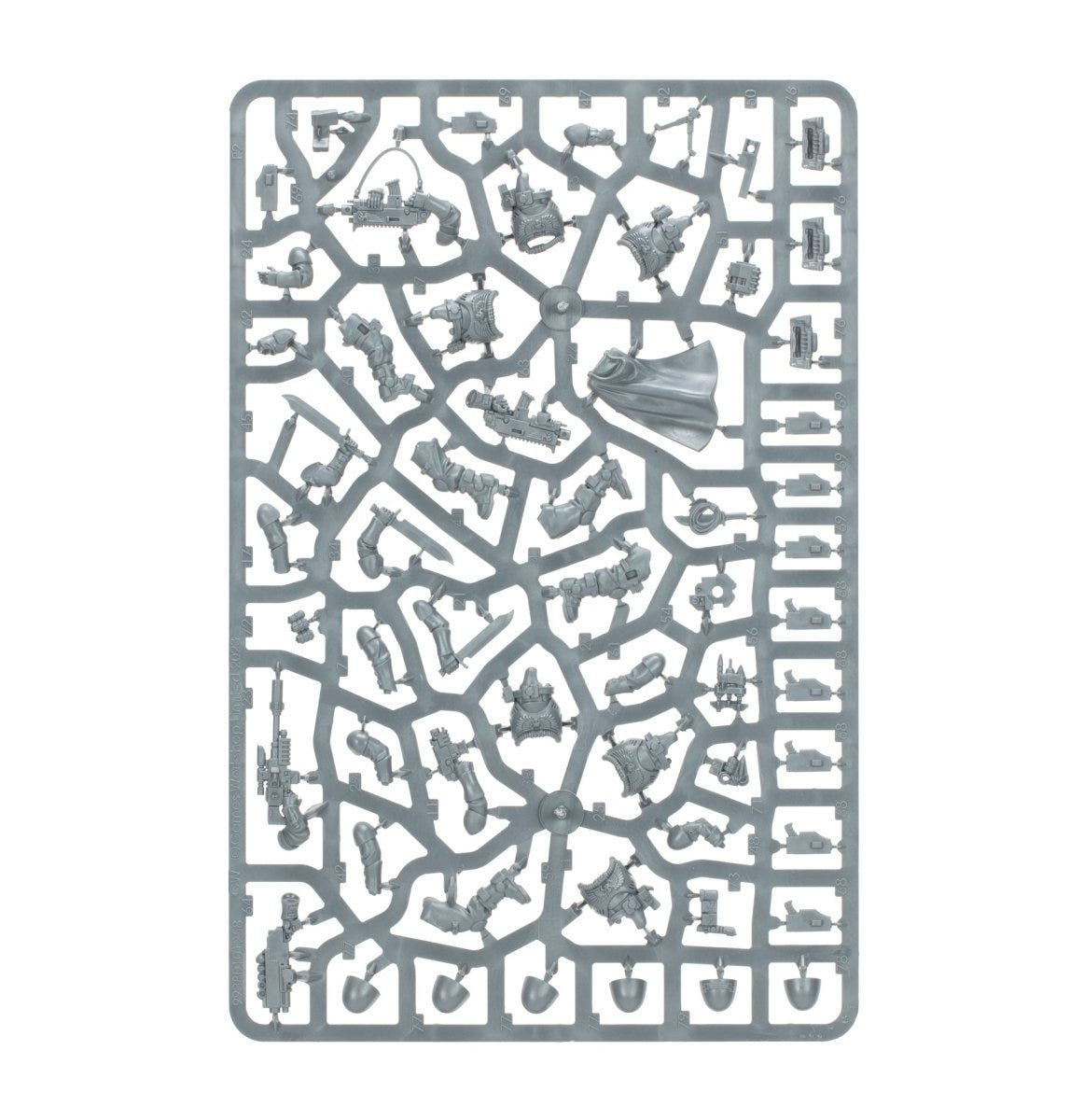 Kill Team Scout Squad unpainted plastic sprue, frame 2 of 2