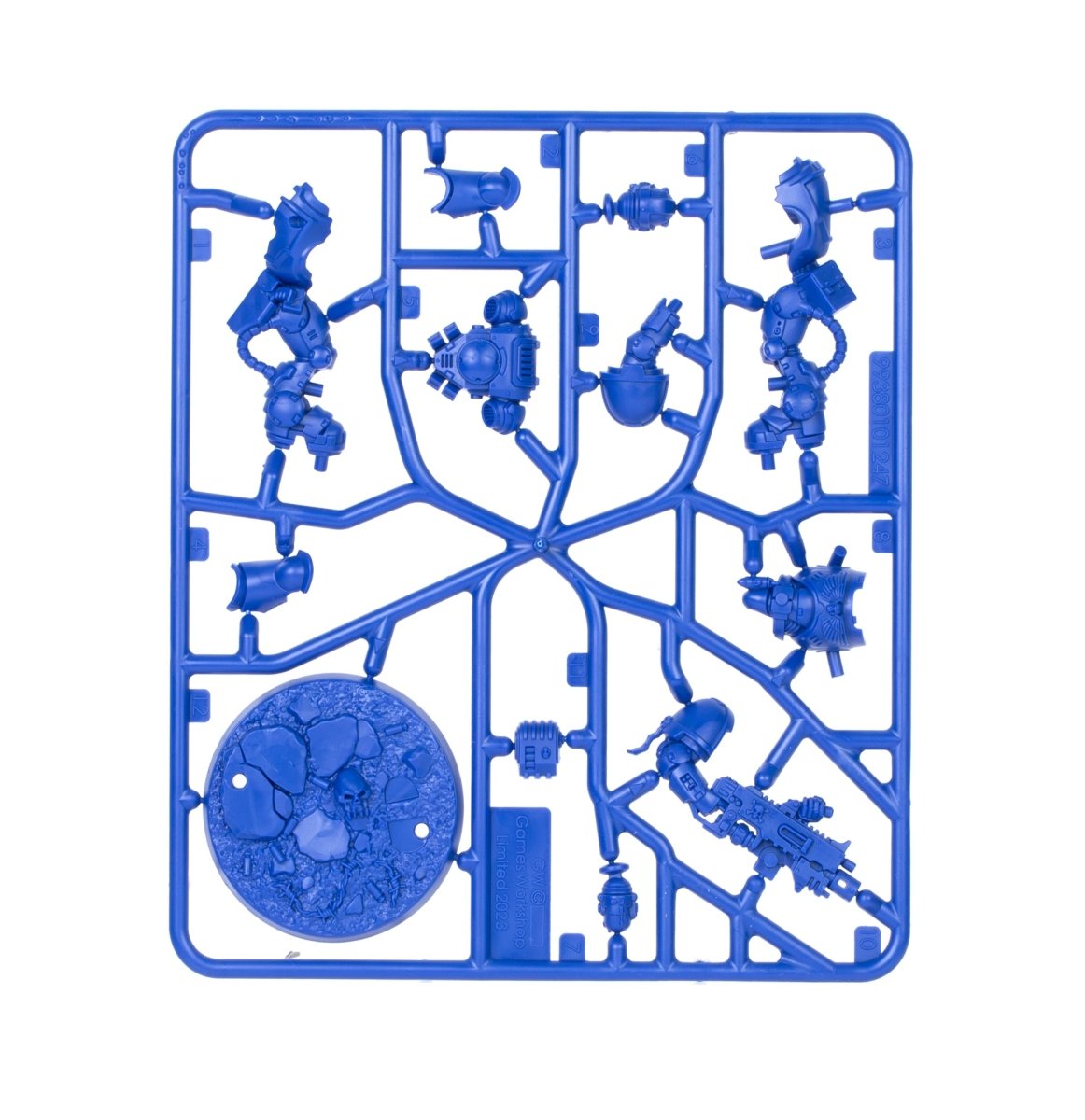 Kill Team: Starter Set Angels of Death unpainted blue plastic sprue, frame 5 of 7
