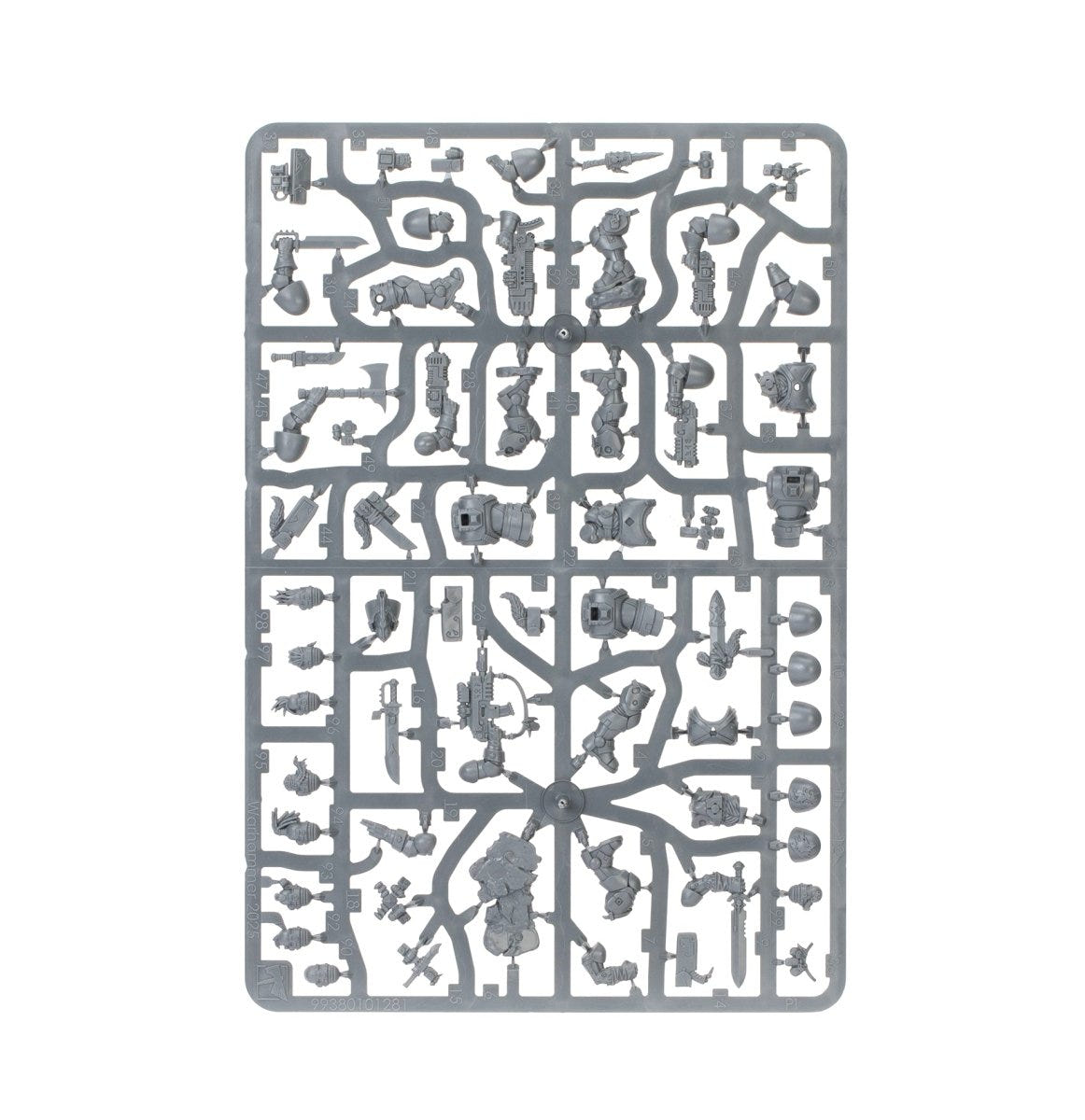 Kill Team: Wolf Scouts unpainted plastic sprue, frame 2 of 2
