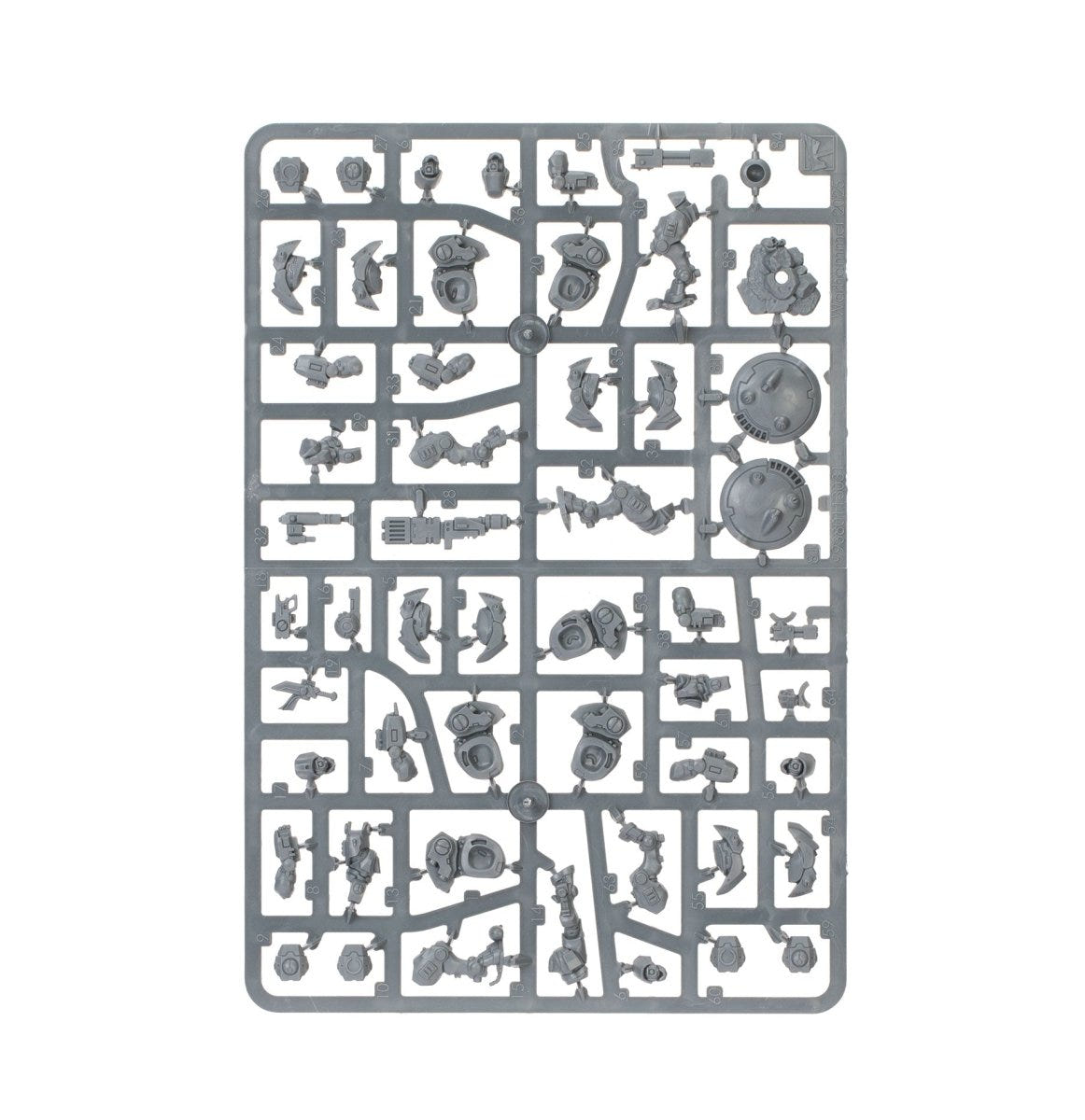 Kill Team XV26 Stealth Battlesuits unpainted plastic sprue, frame 1 of 2