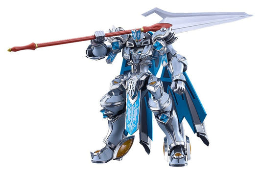 Knight's & Magic Gilbatiga Royal Metallic Ver. Moderoid kit with halberd, front view