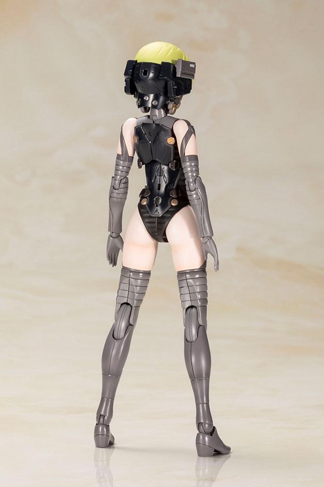 Ludens Black Ver. model kit rear view of unarmoured body in black bodysuit