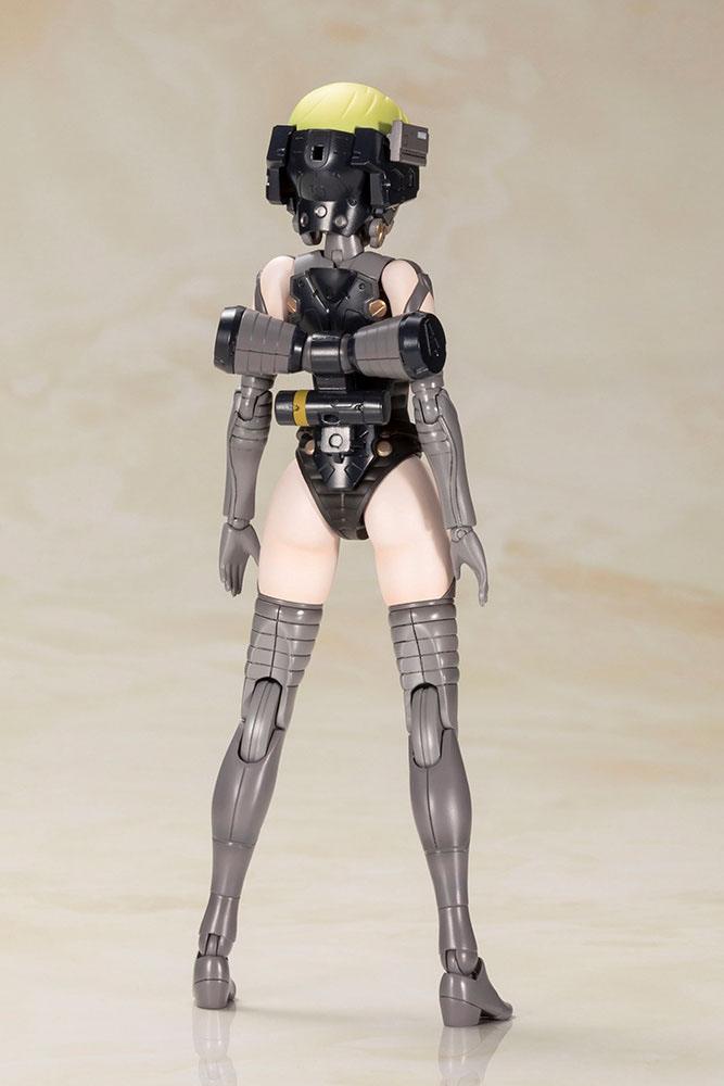 Ludens Black Ver. unarmoured body rear view wearing skull mask and harness