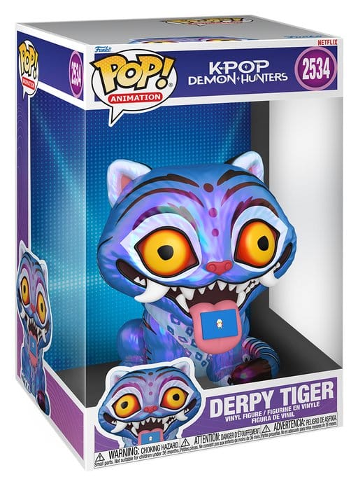 Funko Super Sized Jumbo Pop! Derpy Tiger number 2534 in window box, KPop Demon Hunters