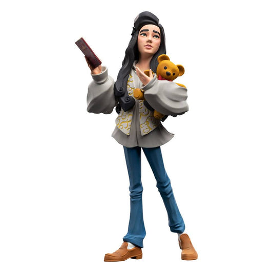 Weta Workshop Mini Epics Sarah Williams vinyl figure from Labyrinth, holding her book and teddy bear