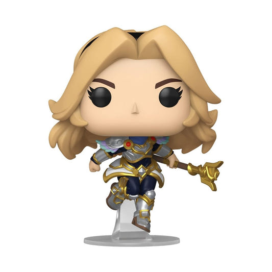 Funko Pop! Games League of Legends Lux vinyl figure in armour with staff, out of box