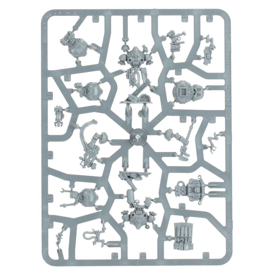Leagues of Votann: Brokhyr Iron-Master sprue contents - Loaded Dice