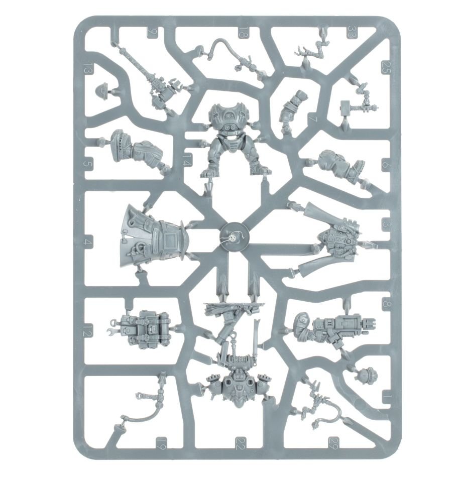 Leagues of Votann: Brokhyr Iron-Master sprue contents - Loaded Dice
