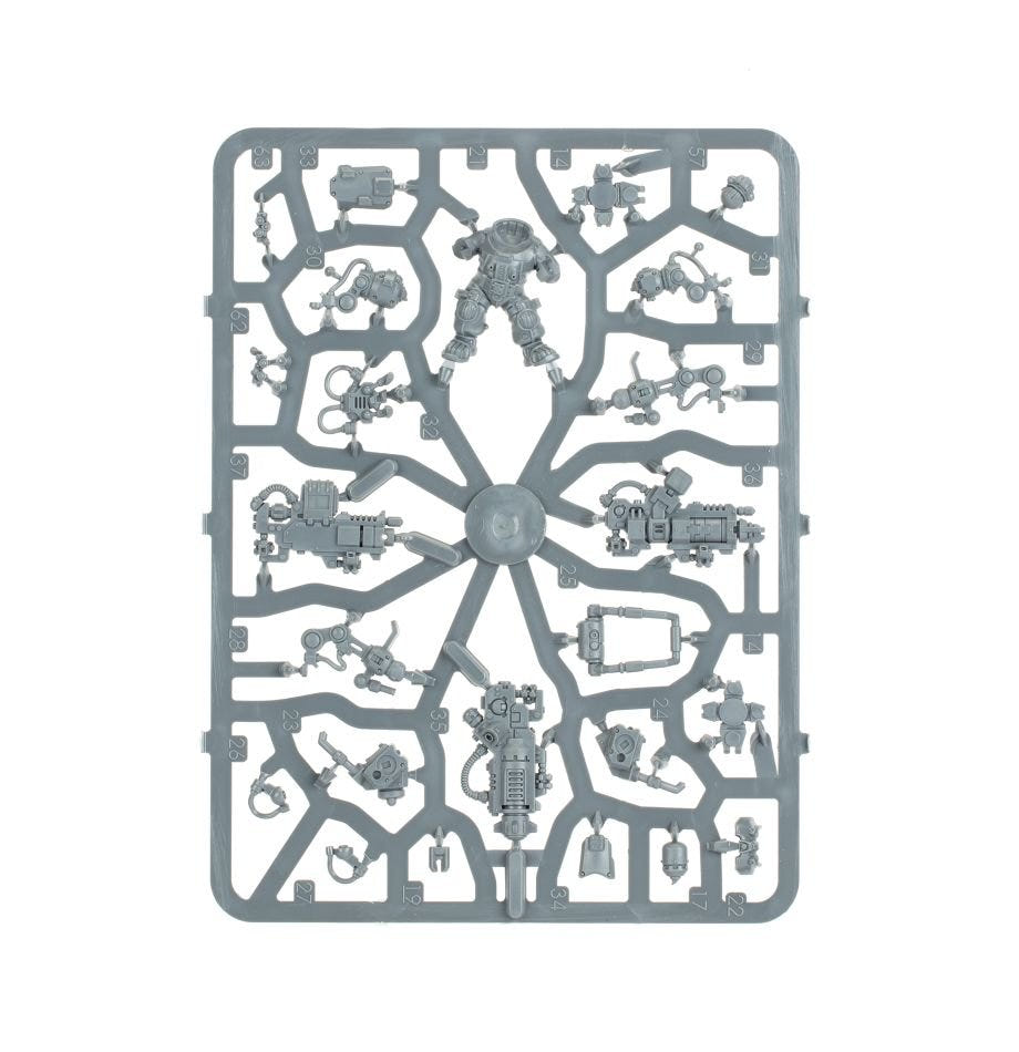 Leagues of Votann Brokhyr Thunderkyn unpainted plastic sprue, frame 2 of 3