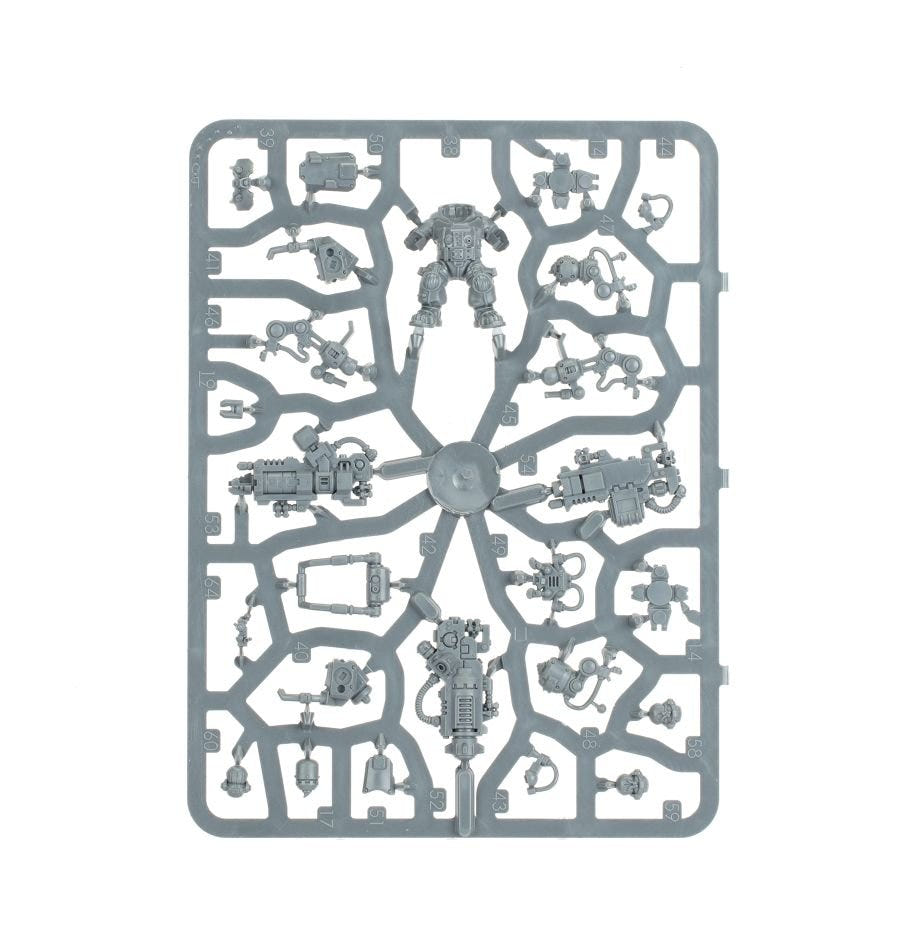 Leagues of Votann Brokhyr Thunderkyn unpainted plastic sprue, frame 1 of 3