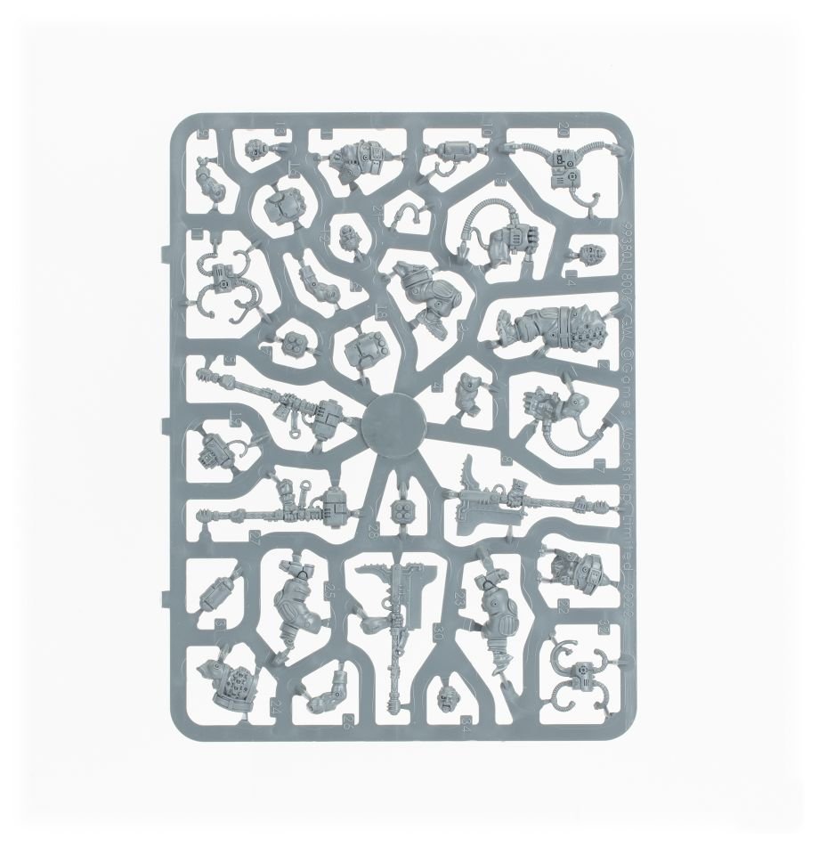 Leagues of Votann: Cthonian Berserks sprue contents - Loaded Dice