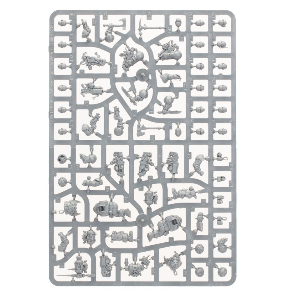 Leagues of Votann: Hearthkyn Warriors sprue contents - Loaded Dice