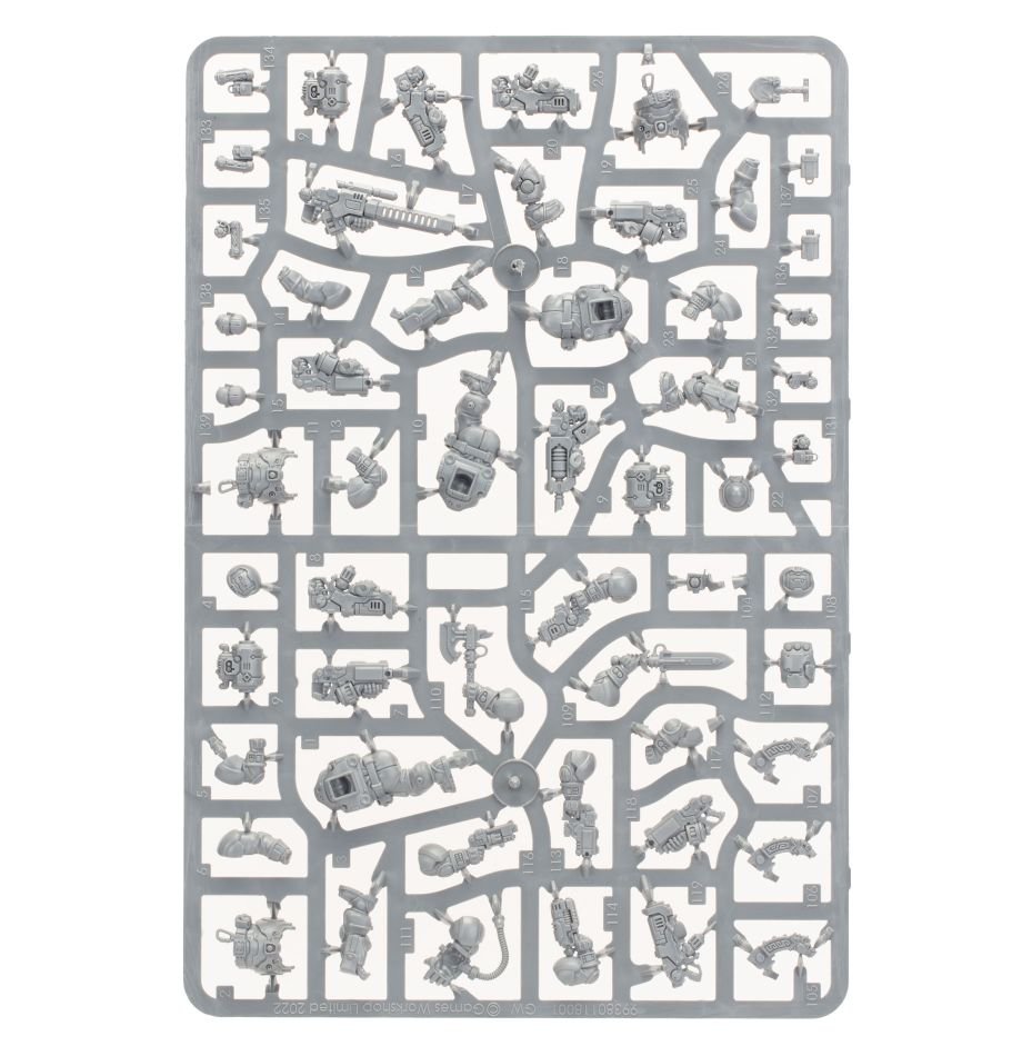 Leagues of Votann: Hearthkyn Warriors sprue contents - Loaded Dice