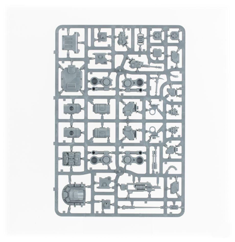 Leagues of Votann: Sagitaur sprue contents - Loaded Dice