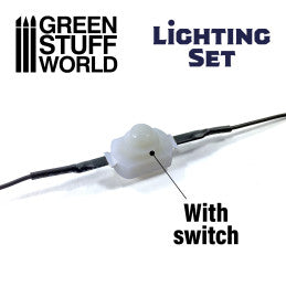 Green Stuff World - LED Lighting Kit with Switch - Loaded Dice
