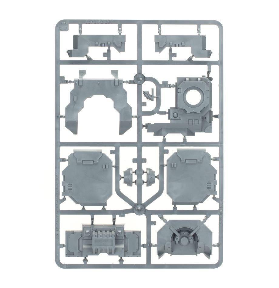 Cerberus Heavy Tank Destroyer unpainted plastic sprue, frame 1 of 7