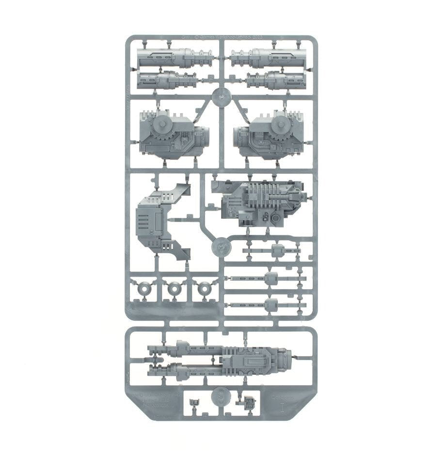Cerberus Heavy Tank Destroyer unpainted plastic sprue, frame 2 of 7