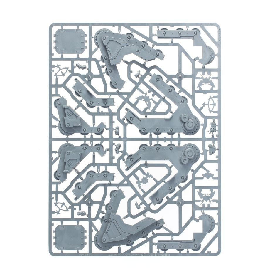 Cerberus Heavy Tank Destroyer unpainted plastic sprue, frame 6 of 7