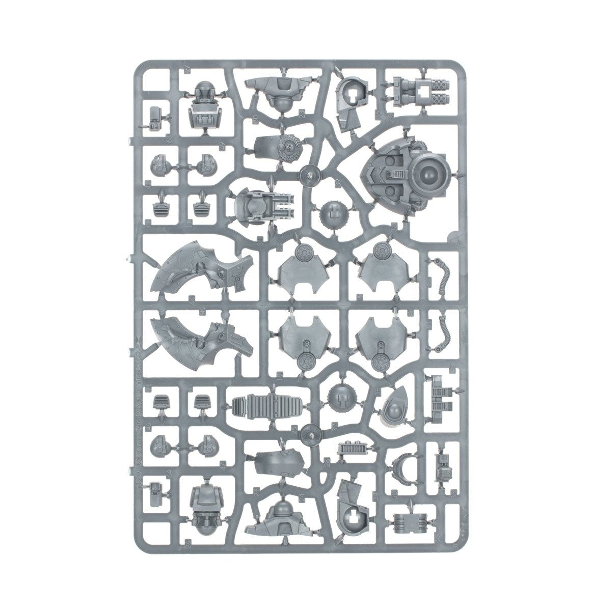 Deredeo Dreadnought Anvilus Configuration unpainted plastic sprue, frame 3 of 4