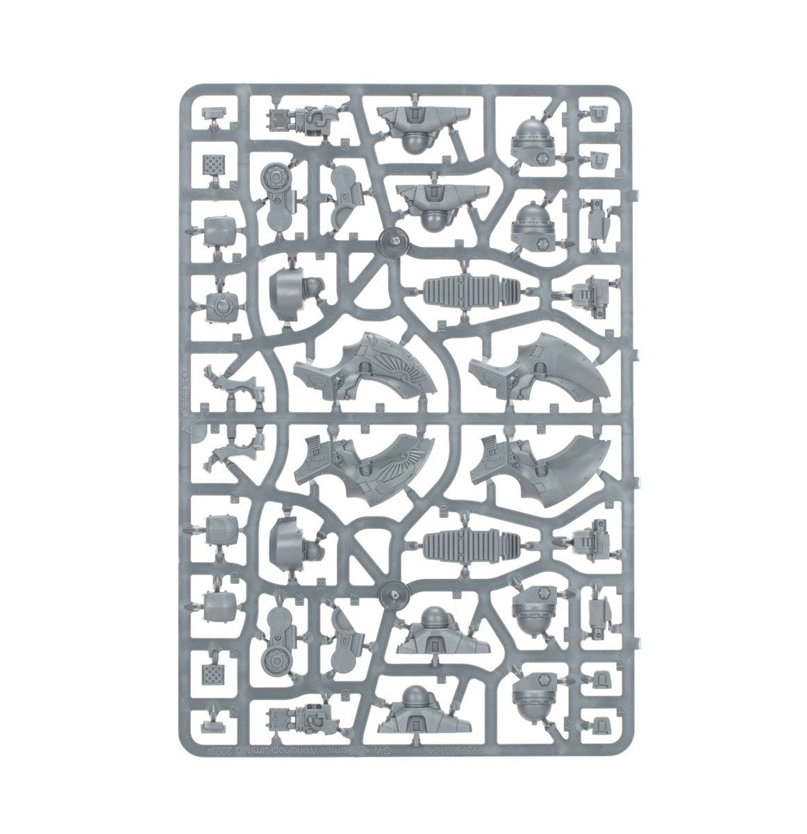 Deredeo Dreadnought Anvilus Configuration unpainted plastic sprue, frame 4 of 4