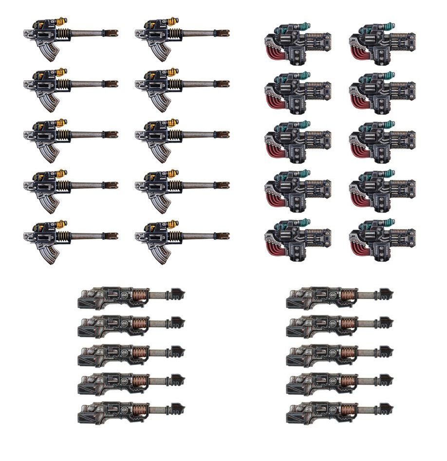Legiones Astartes: Heavy Weapons Upgrade Set - Volkite Culverins, Lascannons & Autocannons - Loaded Dice