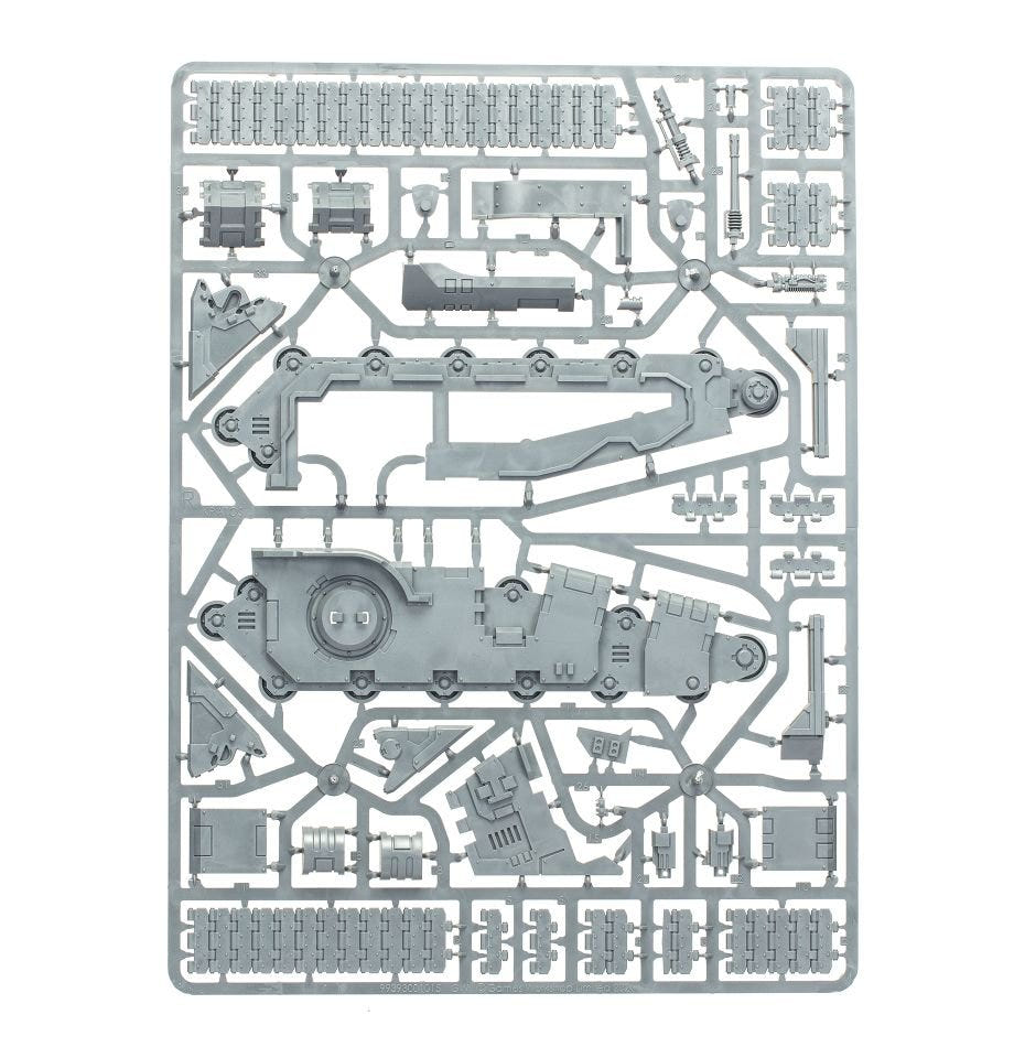 Kratos Heavy Assault Tank unpainted plastic sprue, frame 2 of 6